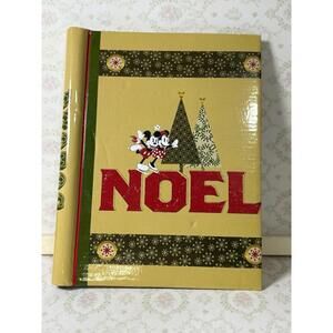 Vintage Disney Christmas Album Mickey Minnie NOEL JOY‎ Holiday Photo Book
